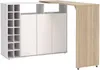 Vente-unique - VINALO Barmöbel Holz, Platte BeigeWeiß - B 39,5 cm x H 94,3 cm x L 213,4 cm140 cm Bild 4