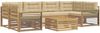 vidaXL Outdoor-Sofagarnitur mit Kissen 7 pcs Weiß und Beige Polyester 3390138 Bild 2