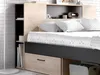 Vente-unique - LEANDRE Bett Holz, Platte GrauBeige - B 169,5 cm x H 95 cm x L 228,5 cm Bild 4