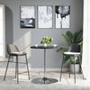vidaXL Bartisch Schwarz 60x60x90 cm Holzwerkstoff Verchromter Stahl 4007193 Bild 3