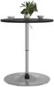 vidaXL Bartisch Schwarz 60x60x90 cm Holzwerkstoff Verchromter Stahl 4007193 Bild 4