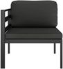 vidaXL Modular-Sofa-Eckteil 1 Stk. mit Kissen Aluminium Anthrazit 49239 Bild 2
