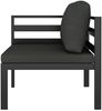 vidaXL Modular-Sofa-Eckteil 1 Stk. mit Kissen Aluminium Anthrazit 49239 Bild 4