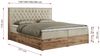 Boxspringbett, Schlafzimmerbett, Bettkasten - AMORE - 160 x 200 cm - Beige Velvet - H4 Bild 5