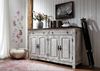 Sideboard Mango / Akazie 150x45x90 weiß gewachst CASTLE-ANTIK #261 Bild 2
