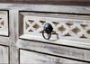 Sideboard Mango / Akazie 150x45x90 weiß gewachst CASTLE-ANTIK #261 Bild 4
