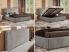 CORIVO CLASSIC Polsterbett mit Bettkasten & Stauraum, Doppelbett, inkl. Lattenrost, Metall-Hebeautomat mit Gasdruckfedern, mit Pocket Matratze - Hellgrau Velvet - VIRE LUX Bild 2