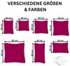 MOON Kissenbezug / Seitenschläferkissenbezug, 2er Pack, 100% Baumwolle, Linon, Pink, 40x40 Bild 2