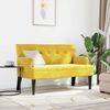 vidaXL Chesterfield Bank Gelb 112 x 65,5 x 75 cm Samt 42019292 Bild 3