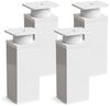 sossai® Möbelfuß Design-Möbelfüße, 4er & 8er Set, höhenverstellbar MFV1, Farbe: Weiß, (4-St), Farbe: Weiß Bild 5