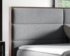 Boxspringbett Bett LAMBROS 160x200cm Lancelot Eiche Stoff Grün inkl. Bettkasten Bild 3