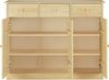 Erst-Holz 90. 50-25 Highboard Kommode Anrichte Kiefer Sideboard natur 3 Schubladen, 3 Türen Bild 4