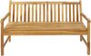 Gartenbank 3-Sitzer Teakholz 150 cm CARACAS 36110358 Bild 2