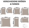 MOON Heimtextilien Kissenbezug / Seitenschläferkissenbezug 2er Pack MOON-Luxury Linon 100% Baumwolle, Linon Bild 2