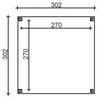 Skan Holz 4-Eck Pavillon Toulouse unbehandelt 302x302 cm Holzpavillon Bild 3