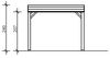 Skan Holz 4-Eck Pavillon Toulouse unbehandelt 302x302 cm Holzpavillon Bild 2