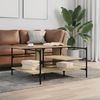 vidaXL Couchtisch Sonoma-Eiche 100x100x48,5 cm Holzwerkstoff 842312 Bild 3