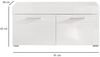 Garderobe Sitzbank Schuhbank weiß Hochglanz Amanda 90 cm Bild 2