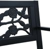 vidaXL Gartenbank 125 cm Schwarz Stahl 47942 Bild 5