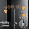 Jago® Bogenleuchte - Höhenverstellbar, 145-220 cm, 1 x E27, max. 60W / LED, Orange, für Wohnzimmer, Lounge, Bar - Bogenlampe, Stehlampe, Stehleuchte, Standleuchte, Bogenstandleuchte Bild 5