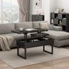 Couchtisch Lifty Schwarz 100 x 50 cm mit Liftfunktion Vicco Bild 3