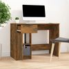 Schreibtisch Holzwerkstoff, Räuchereiche, 100 x 50 x 75 cm Bild 3