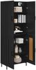 vidaXL Highboard Schwarz Eichen-Optik 69,5 x 34 x 180 cm Holzwerkstoff 3416090 Bild 3