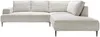 Vente-unique - GINETO Sofa StoffSamt Beige - B 195 cm x H 83 cm x L 275 cm Bild 2