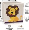 LIFENEY Aufbewahrungsbox Kinder mit Löwe Motiv I Spielzeugbox mit Tiermotiv passend für Würfelregale I Ordnungsbox für das Kinderzimmer I Aufbewahrungskorb Kinder Bild 2