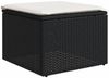 vidaXL 8-tlg. Garten-Sofagarnitur mit Kissen Schwarz Poly Rattan 3224677 Bild 5