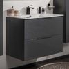 FACKELMANN LUNA Waschbeckenunterschrank 80 cm breit, Anthrazit Bild 2
