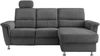 Ecksofa >Ludwigshafen< Motor-funktion, Kopfstütze, Stauraum, anthrazit - 231x113x165 (BxHxT) Bild 3