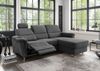 Ecksofa >Ludwigshafen< Motor-funktion, Kopfstütze, Stauraum, anthrazit - 231x113x165 (BxHxT) Bild 2