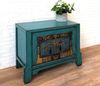 Asiatisches Kästchen Blau Braun Kommode Sideboard chinesisch Kolonial-Stil Antik-Stil Lowboard Schrank orientalisch Fernost shabby-chic Landhaus Bild 2