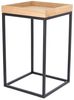 Beistelltisch Pino Säulenform Gestell schwarz Tablett Eiche Natur Bild 2