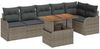 vidaXL Garten-Sofa-Set mit Kissen 7 pcs Grau 3349467 Bild 2