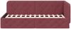 vidaXL Eckbettgestell Weinrot 90 x 190 cm Stoff 42016490 Bild 5
