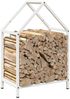 vidaXL Brennholzregal Weiß 40x25x60 cm Kaltgewalzter Stahl 864292 Bild 4