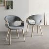 Polsterstuhl 55x56x80 grau EMILIA #01 Bild 2