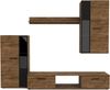 AX LIVING Hochwertige Wohnwand Formilo 240 cm – Modern & Lefkas Eiche Bild 3