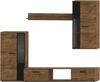 AX LIVING Hochwertige Wohnwand Formilo 240 cm – Modern & Lefkas Eiche Bild 4