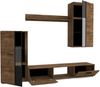 AX LIVING Hochwertige Wohnwand Formilo 240 cm – Modern & Lefkas Eiche Bild 5