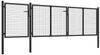 vidaXL Gartentor aus Stahl 400 x 75 cm Anthrazit 144328 Bild 2