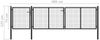 vidaXL Gartentor aus Stahl 400 x 75 cm Anthrazit 144328 Bild 5
