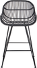 Set mit 2 Barstühlen TERRELL Rattan Schwarz Bild 5