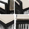 vidaXL Gartensofa-set 11 pcs Schwarz Poly-Rattan 3435880 Bild 5