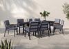 KONIFERA Garten-Essgruppe Diningset »Edessa«, (Set, 25-tlg, 8 Sessel, Tisch 97x220x74cm, inkl. Auflagen), Armlehne mit Seilgeflecht und Nonwood-Latten Bild 2