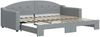 vidaXL Tagesbett Ausziehbar Hellgrau 90x200 cm Stoff 3197530 Bild 2