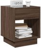 vidaXL Nachttisch mit Infinity-LED Braun Eichen-Optik 40x40x50 cm 3284083 Bild 5