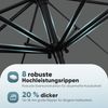 Sekey Sonnenschirm ø 200/270/300 cm Gartenschirm Rund, Marktschirm Knickbar, mit Kurbel, LxB: 300x300 cm, sonnenschirm 300cm, Neigungswinkel, für Balkon Garten, UV 50+ Bild 3